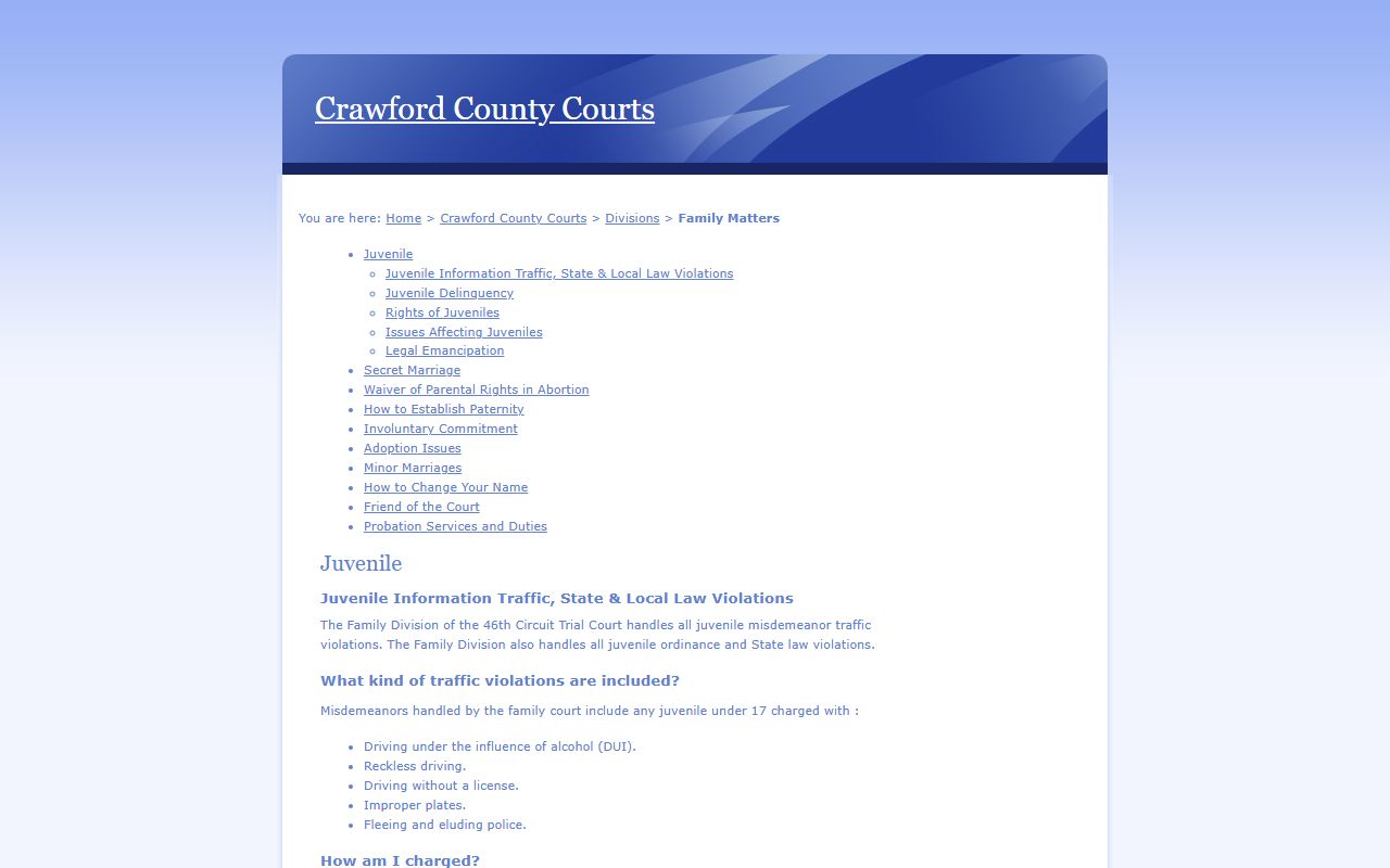 Crawford County probate records legacy family matters overview